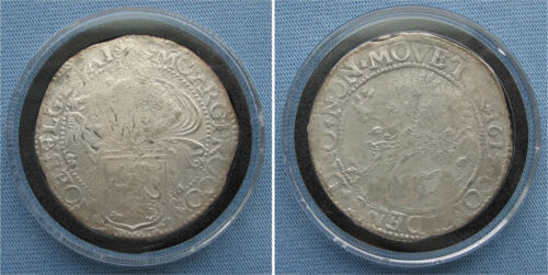 1617 Dutch Friesland 1 Daalder Coin 90 deg. rotated (Lion Dollar Netherlands)