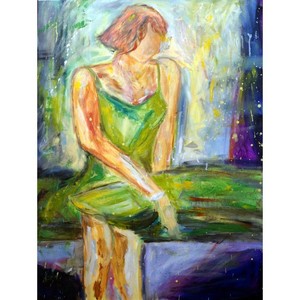 Abstract-Figurative-Woman-Portrait-Girl-Painting-Original-Art-48x36
