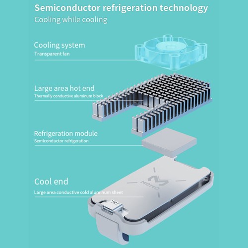 Telefon-Kühlgerät Handy-Kühler Einstellbares Kühlgerät Telefon-Kühler - 第 2/12 張圖片