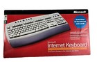 Microsoft Internet Ps/2 Keyboard 2001 Hot Key W/Palm Rest Nib- Free Shipping