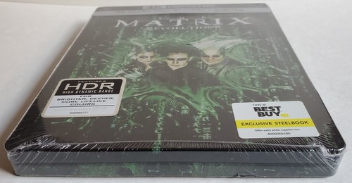 THE MATRIX REVOLUTIONS STEELBOOK (4K UHD + Blu-Ray + Digital) Keanu Reeves New - Imagen 5 de 7