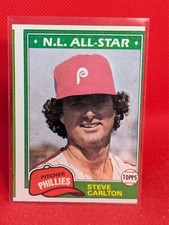 Steve Carlton 1981 Topps #630 Philadelphia Phillies **VERY RARE FACTORY MISCUT**