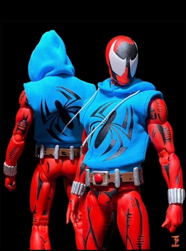 1/12 Hombre Araña Escarlata Sudadera con Capucha Chaleco Ropa para MAFEX 6" Figura Juguete - Imagen 7 de 7
