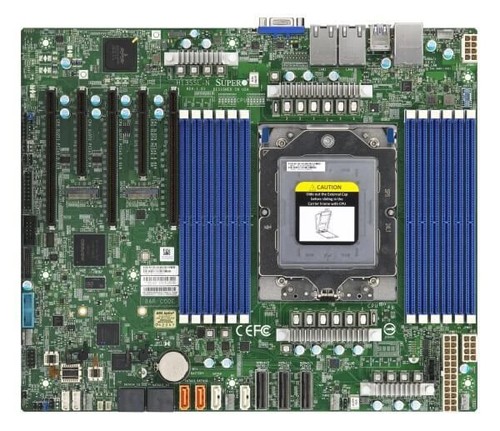 Supermicro H13SSL-N DDR5 Mainboard mit AMD EPYC GENUA SP5 9334 QS CPU - Bild 4 von 5