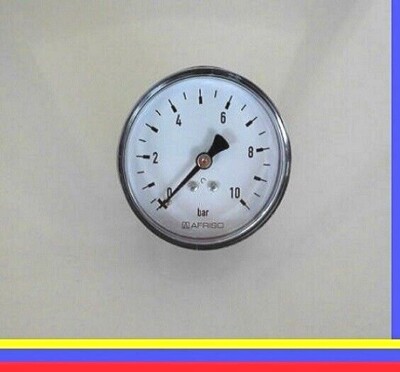 Manometer RF63mm Anschluss hinten 1/4'' 10bar Nr 63539 f.Druckminderer Braukmann.