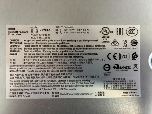 interrupteur hpe officeconnect série 1820 j9981 - Photo 6/6