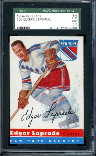 1954 Topps Hockey #56 Edgar Laprade SGC 5.5 - Picture 1 of 2