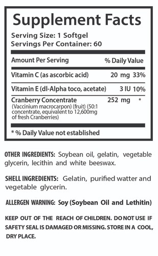 urinary tract support - Concentrated Cranberry 50:1 2B - anti plaque fruits - Picture 2 of 11