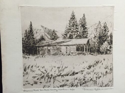 MONTANA ARTIST Branson Stevenson ORIGINAL Arsenic Peak Sun River Country (OC) - Picture 2 of 9