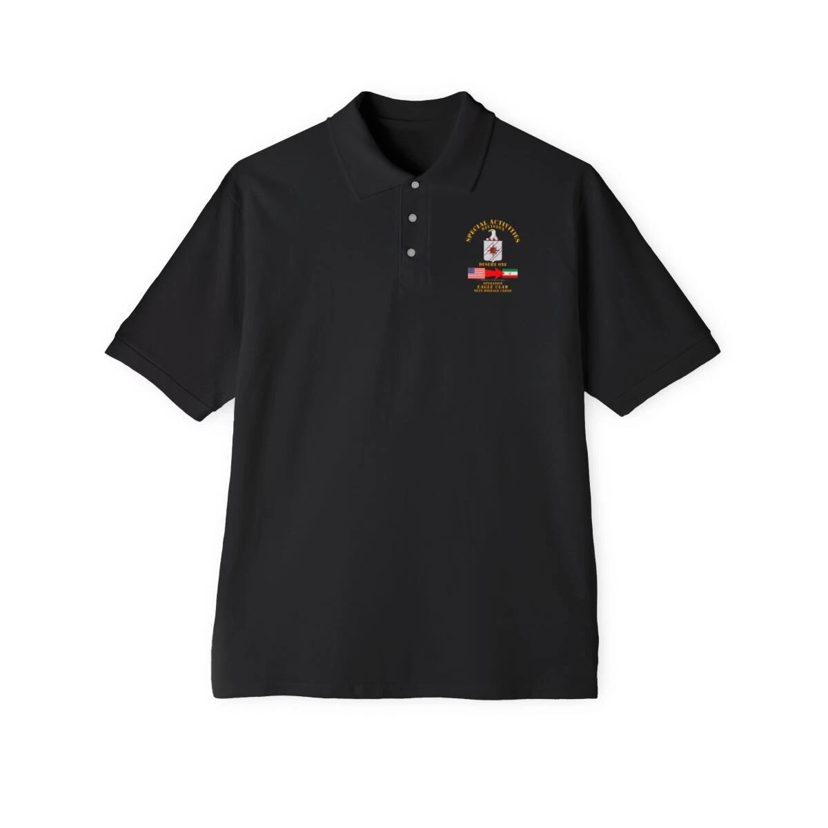 Men's Piqué Polo - SOF - Operation Eagle Claw - Iran - CIA - SAD