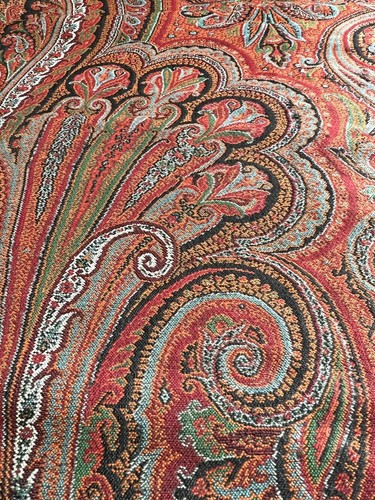 Impresionante XXL antiguo VICTORIANO Cachemira CACHEMIRA CHAL LANA mantel c1880 - Imagen 16 de 24