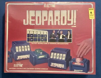 Electric Jeopardy 1987 Board Game Pressman Vintage Brand New Sealed NiB