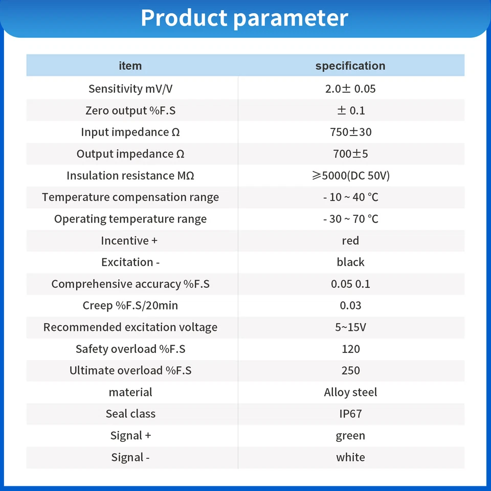 Column Type Load Cell Sensor Test Compression Force Weight Pressure 0-100T - Image 4 of 4