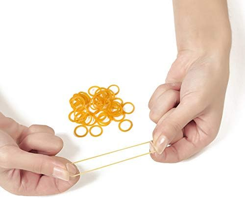Rubber Bands Mini 1200Pcs Yellow Small Rubber Band Mini Soft Elastic Bands for B - Picture 5 of 7