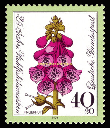 EBS Germany 1974 - 25 years of Welfare Stamps - Flowers - Michel 818-821 MNH** - Picture 3 of 5