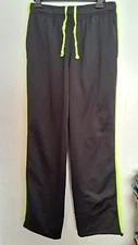 MTA Sports Pants Mens M  Black Fleece Joggers Athletic Outdoor Gym Casual