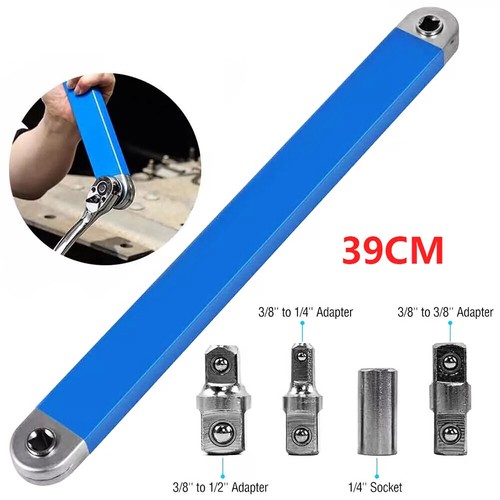 Mit 4x Adapter Offset Verlängerungs schlüssel Set Ratschenschlüssel Verlängerung - Bild 2 von 10
