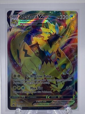 zeraora vmax pokemon card value - 054/159 - Crown Zenith your opponent takes 3 Prize cards. 2023 Pokemon Crown Zenith Zeraora