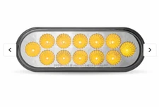 Oval Clear Amber LED Turn Signal & Marker Light