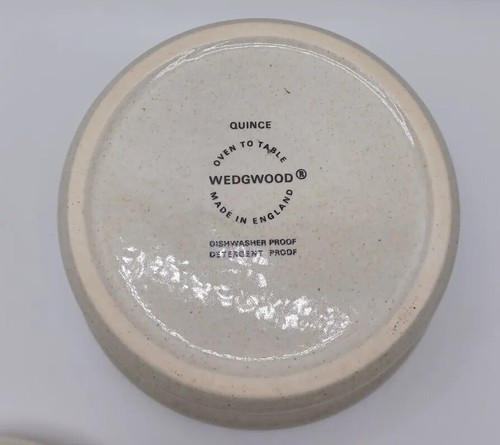 Cuenco de madera de cuña vintage con tapa, patrón "Membrillo", hecho en Inglaterra - Imagen 3 de 7