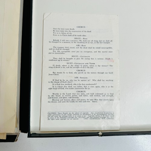 MESSIAH The Complete Recording Original Manuscript Box Set Record Vinyl 1955 - Picture 11 of 13