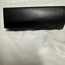 FENDI Twist Black Hard Faux Leather Eyeglass Sunglass Case