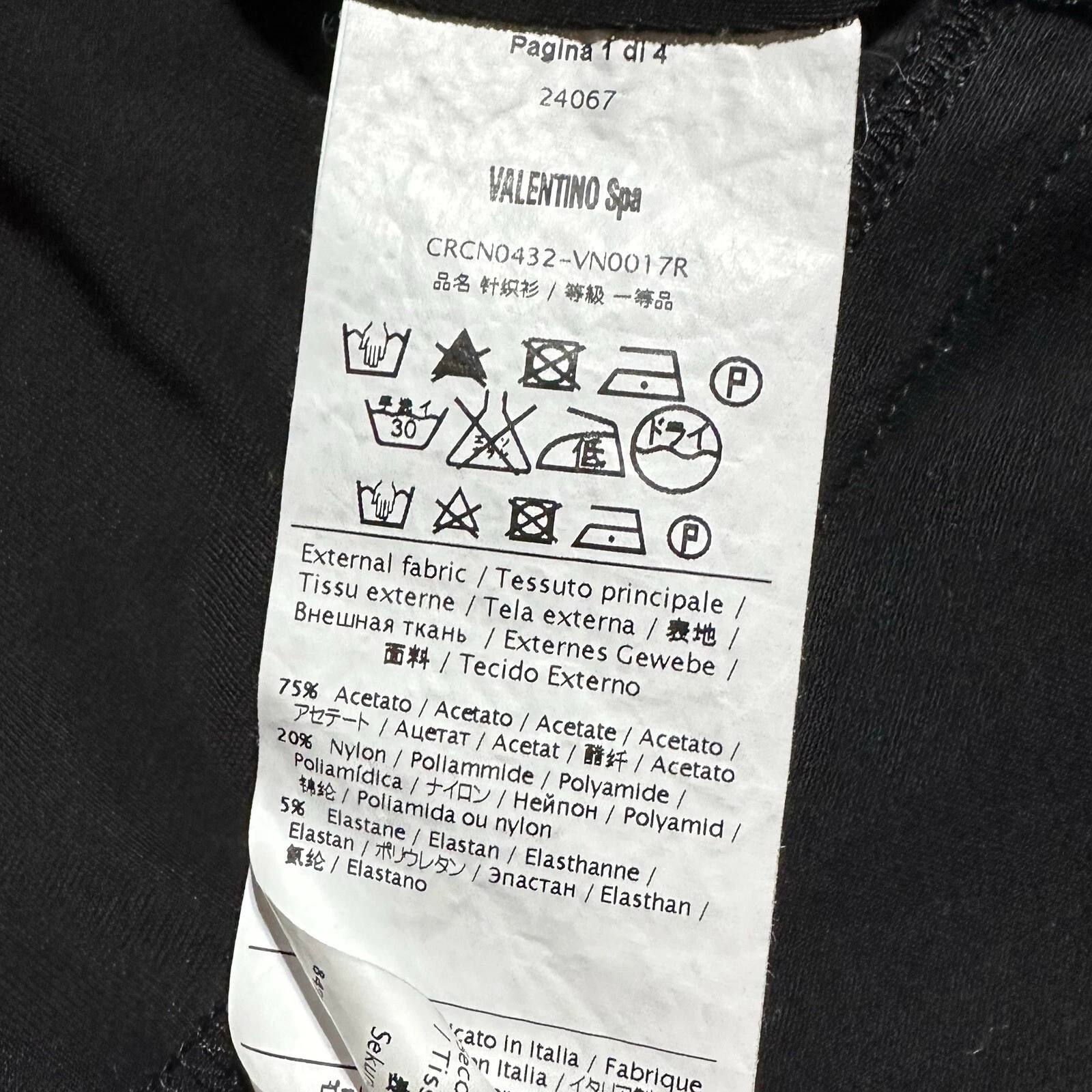 Top donna RED VALENTINO nero avvolgente taglia XS blusa peplo cravatta vita manica lunga