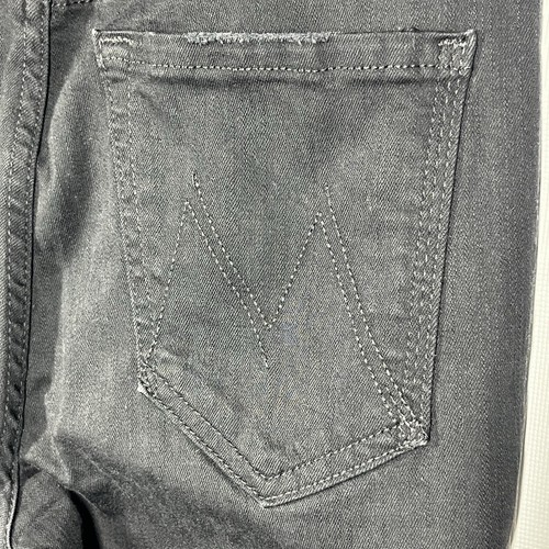Jeans Madre Aturdidor Cremallera Tobillo Paso Fray 26 Culpable como Sin Lavado Negro Envejecido - Imagen 8 de 12