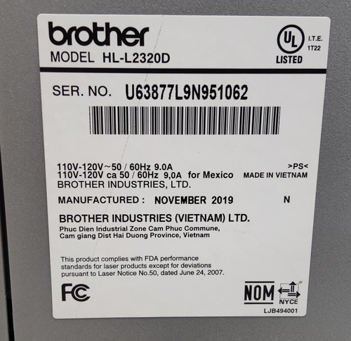 Brother HL-L2320D Mono Laser Printer - Picture 7 of 8