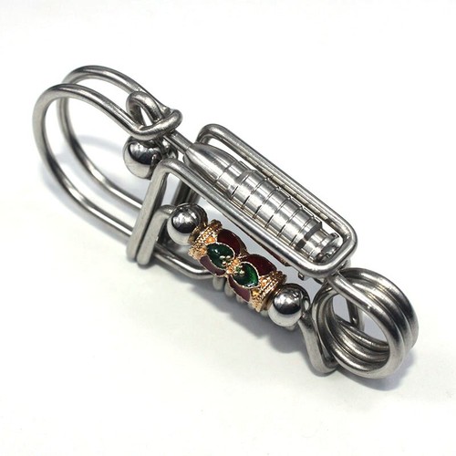 Handmade Steel Keychains Keyrings Belt Clip Wallet Bag Car Key Chain Holder Gift - Picture 3 of 6
