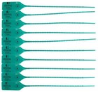 PRO POWER - Plastic Pull Through Seal 250mm Green 100 Pack