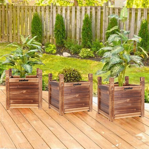 Small Medium Large Planter Box Vegetable Herb Flower Elevated Raised Garden Beds - Picture 12 of 63