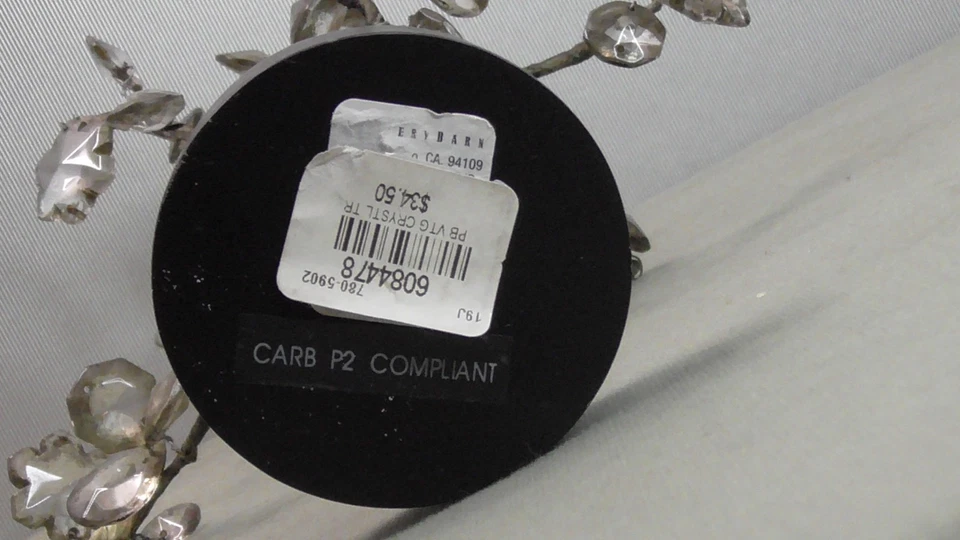 Árbol de cristal vintage Pottery Barn pequeño 14" decoración de boda de Navidad Foto 4 de 4