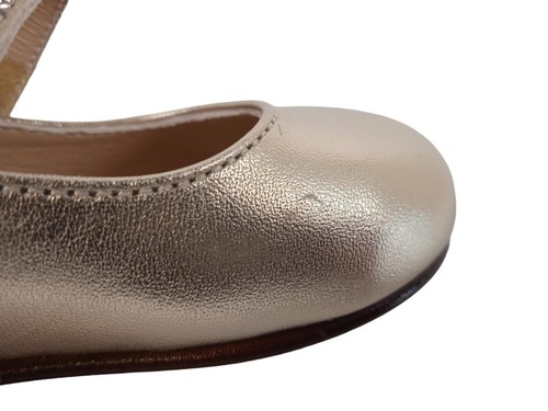 BABYWALKER Girls Gold Luminosa Mary Jane Shoes 9 Months RRP115 NEW - Picture 4 of 23