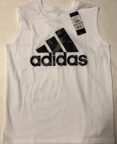 Adidas Tank Top Boys Medium White