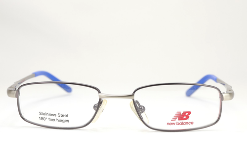 NEW BALANCE NBK 16-3 Silver Blue 44-16-120 S/Steel Frames Flex 180 Hinges D007 - Picture 2 of 12