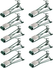 10 Pack Gopher Traps - Reusable Metal Trap, Easy Set Weather Green
