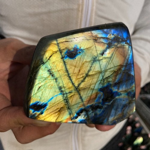 1.4LB Nature Labradorite Crystal Stone Natural Rough Mineral Specimen - Picture 7 of 10