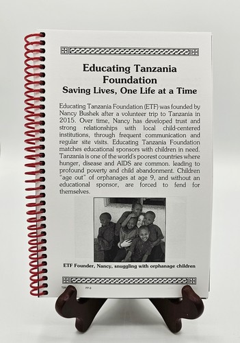 Very Good Condition 2016 Educating Tanzania Foundation Charity Cookbook - Picture 3 of 11