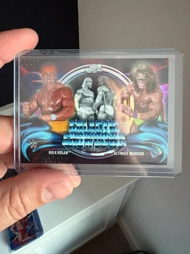 Hulk Hogan Ultimate Warrior Galactic Showdown 2026 Topps Cosmic Chrome WWE GS-12
