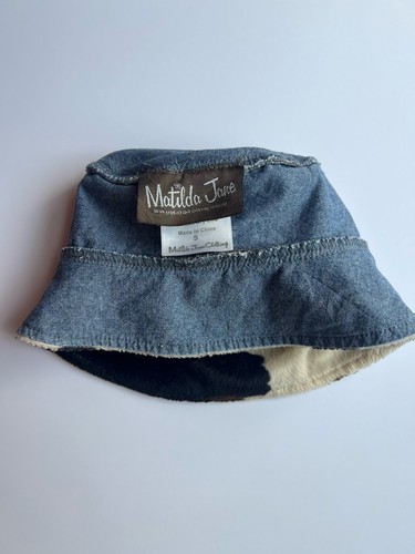 Matilda Jane Westside Cow Faux Fir Bucket Hat Size S Small Girls Toddler - Picture 8 of 11