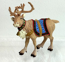 Hallmark Ready Reindeer 2001 Keepsake Ornament  Flocked Antlers        X7