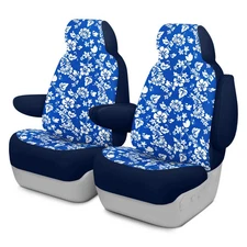 For Chevy Astro 85-95 Dash Designs Hawaiian 1st Row Blue Custom Seat Covers