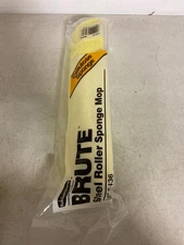 Rubbermaid 6436YEL Mop Head Refill for 12" Steel Roller Sponge, Yellow