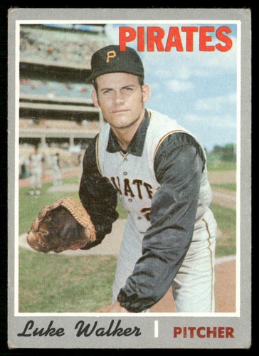 1970 Topps Luke Walker (tinta en la parte posterior) Pittsburgh Pirates #322 - Imagen 1 de 2