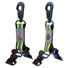 (2) Firefighter Glove Clips Double End with Creative Pattern Heavy Duty Safety