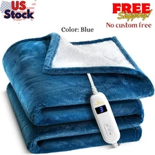 Heated Blanket, Machine Washable Extremely Soft & Comfortable Electric Blanket