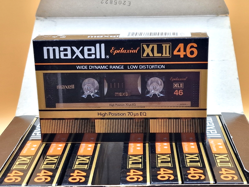 MAXELL XLII 46 10PACK Blank Audio Cassette Tape (Sealed) NOS! New - Picture 2 of 8