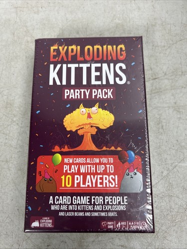 Exploding Kittens Party Pack Card Game NEW Sealed Family Fun for 10 Players - Picture 1 of 2