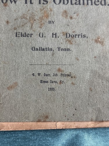 The New Birth And How It Is Obtained. Christian Paperback Stitch Binding 1905 - Picture 6 of 19